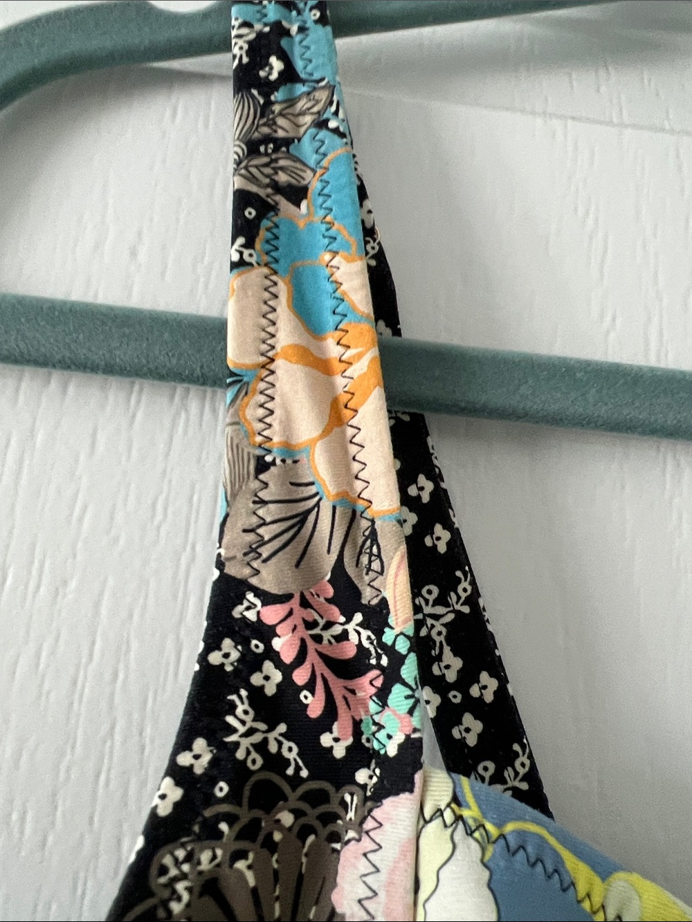 EUC Johnny Was Black Floral Multi-Color Marilyn Ruched Swimsuit SIZE XL - Picture 7 of 11